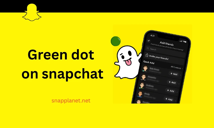 Green dot on snapchat